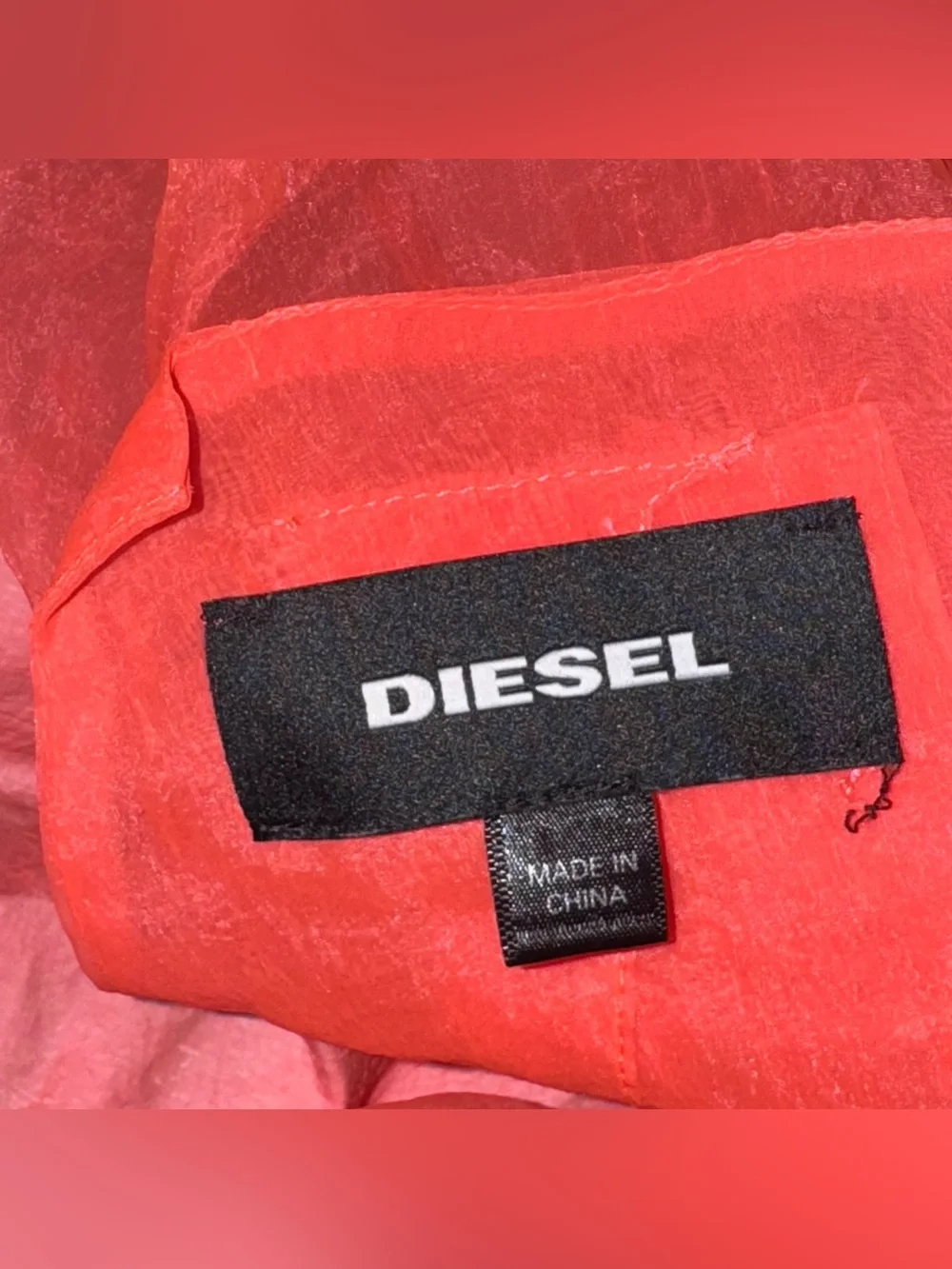 DIESEL G-CLAY JACKET OOSEZN-OBAYF-3AX IN PINK Organza Nylon Size S